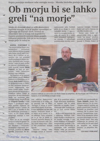 Članek Raba energije morja