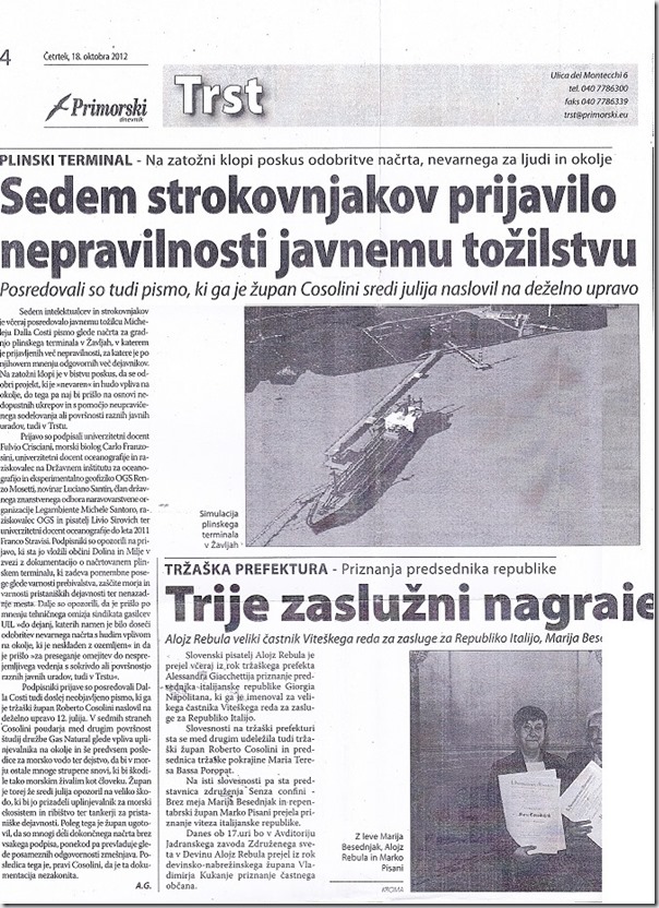 Primorski tednik - terminali