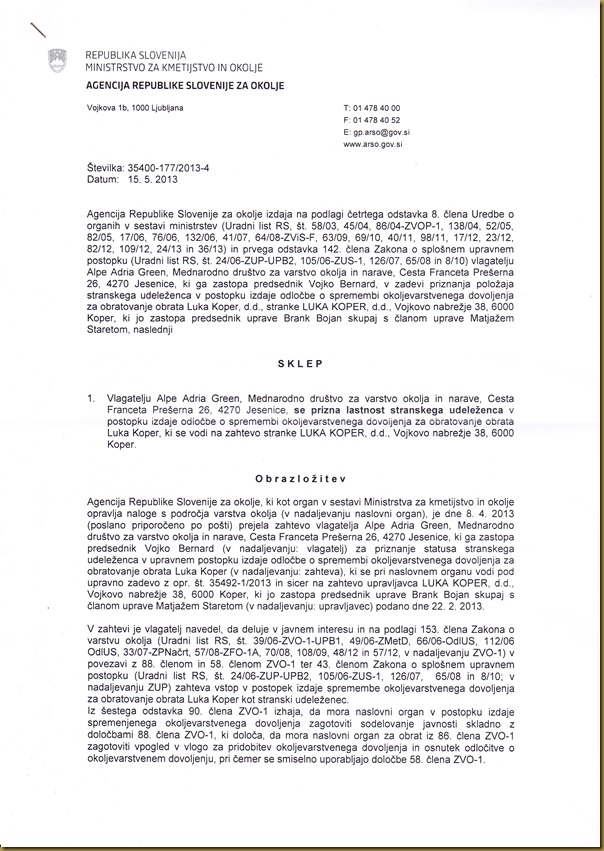 Sklep ARSO Radmožanci