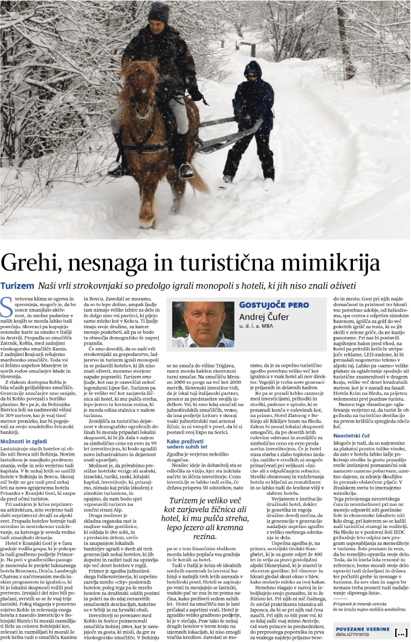 Grehi, nesnaga in turistična mimikrja