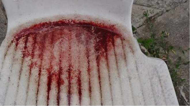 Rdeči prah (vsebuje tudi kadmij!), ki ga dež izpere iz zraka (1)