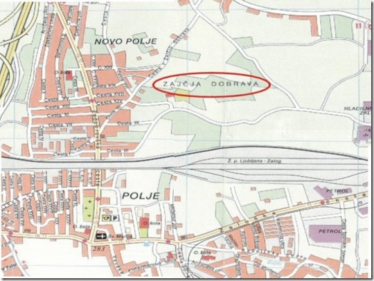 zajčja dobrava zemljevid