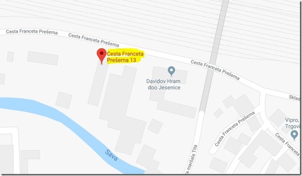 EcoSynergy System -zemljevid