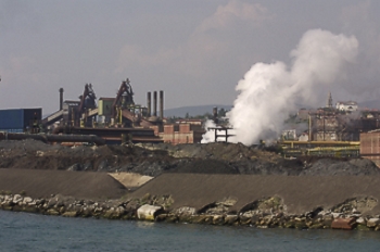 Železarna Žavlje - izpust žlindre