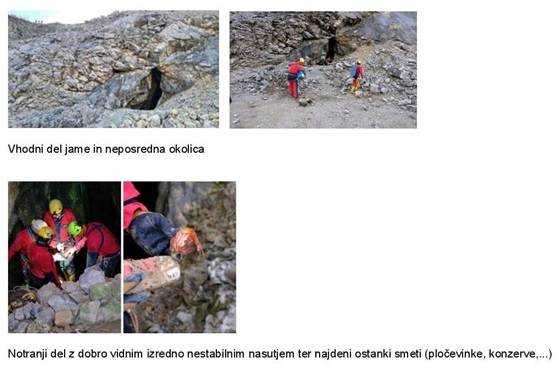 Jama v kamnolomu Griža - JAMARJI JD DIMNICE